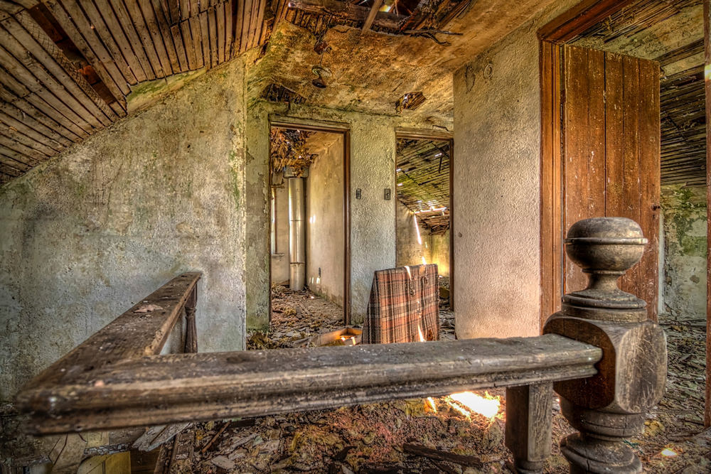 Intersection - Chartreuse Dream- Abandoned farmhouse in Ontario, Canada