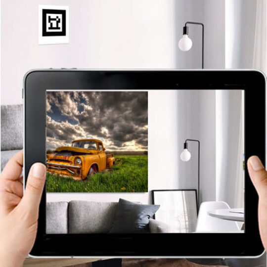Virtually hang art on your own wall